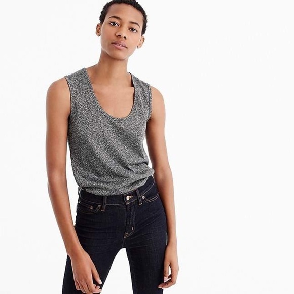 J. Crew Metallic Tank Top - Picture 1 of 11